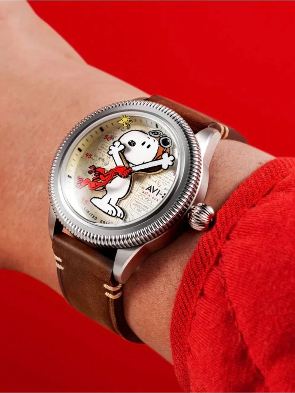 AVI-8 Limited Edition Snoopy Pilot Watch - Peanuts Snoopy Flying Ace